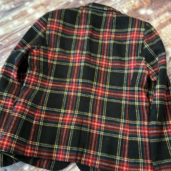 NWT J.Crew Factory Stewart Tartan wool-blend schoolboy blazer sz 6 - Picture 10 of 12